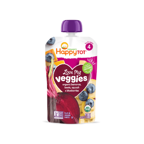 Organic Bananas, Beets, Squash & Blueberries puree (120g)