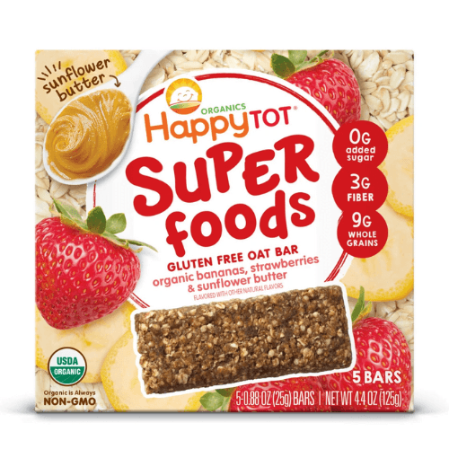 Bananas, Strawberries & Sunflower Butter Oat Bar