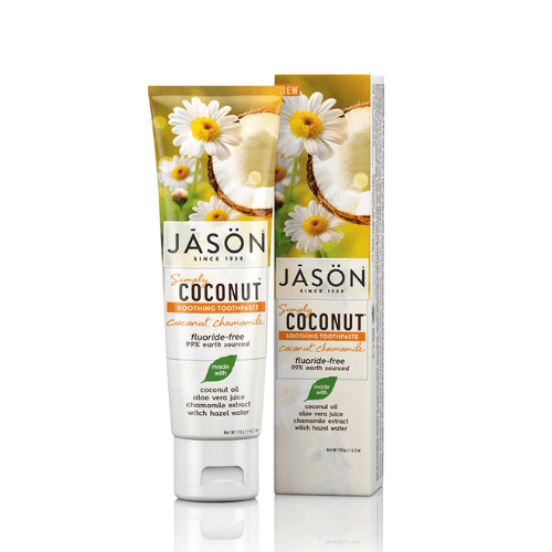معجون أسنان مهدئ Simply Coconut، جوز الهند والبابونج (119 g)