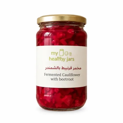 Fermented Cauliflower with Beetroot