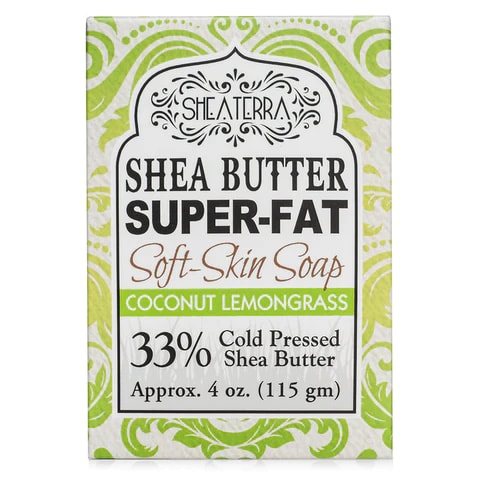 Shea Butter Super Fat Soft-Skin Soap COCONUT LEMONGRASS (115 g)