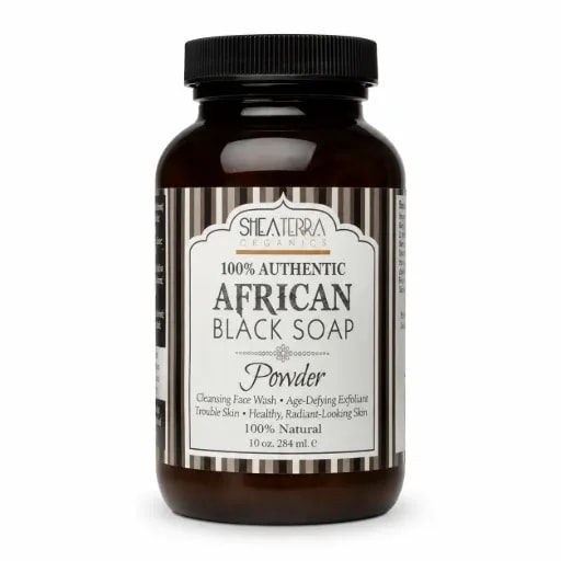 100% Pure Raw African Black Soap (236 g)