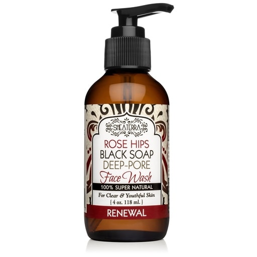 غسول الوجه العميق بزيت ثمر الورد والصابون الأسود (118 ml)