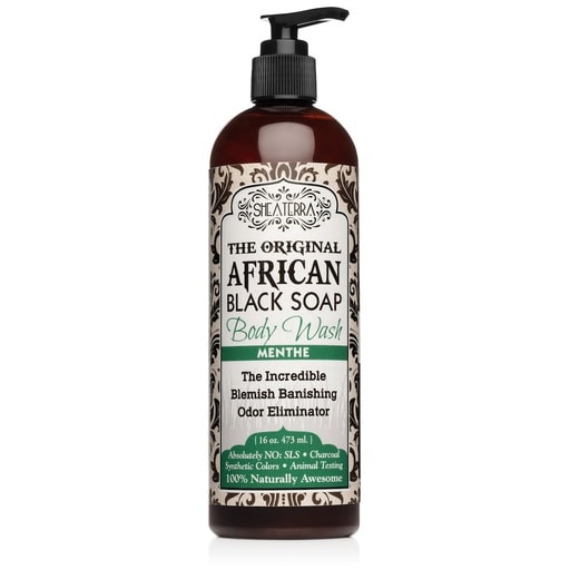 The Original African Black Soap Body Wash, Peppermint (473 ml)