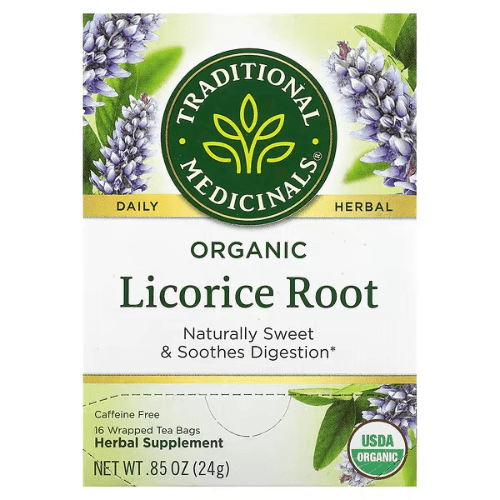 Licorice Root 16 Wrapped Tea Bags, 0.05 oz (1.5 g) Each