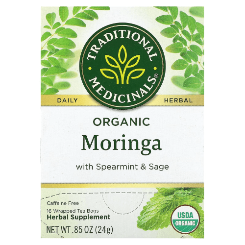 Moringa 16 Wrapped Tea Bags, 0.05 oz (1.5 g) Each