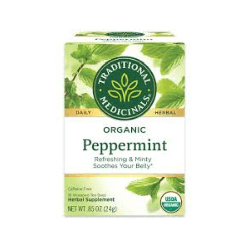 Organic Peppermint Herbal Tea 16 Wrapped Tea Bags