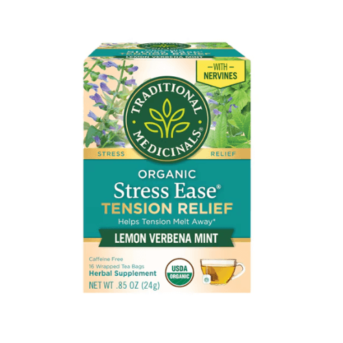 شاي أعشاب Organic Stress Ease لتخفيف التوتر (16 Bags)