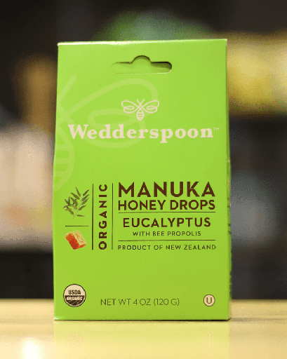 Organic Manuka Honey Drops, Eucalyptus with Bee Propolis (120 g)