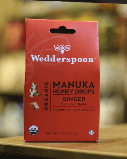 Organic Manuka Honey Drops, Ginger with Echinacea (120 g)