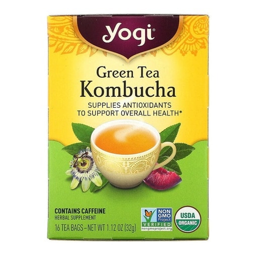 شاي أخضر عضوي بالكومبوتشا (16 Tea Bags)
