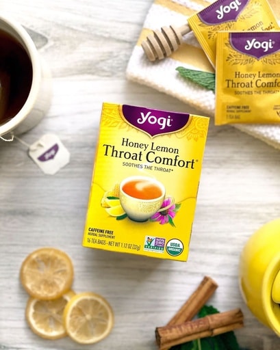 شاي العسل والليمون لراحة الحلق - عضوي (16 Tea Bags)
