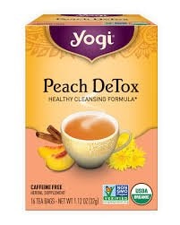 الشاي العضوي للتخلص من السموم بنكهة الخوخ (16 Tea Bags)