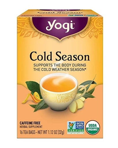Organic, Cold Season Caffeine Free Tea, 16 Tea Bags (32 g)