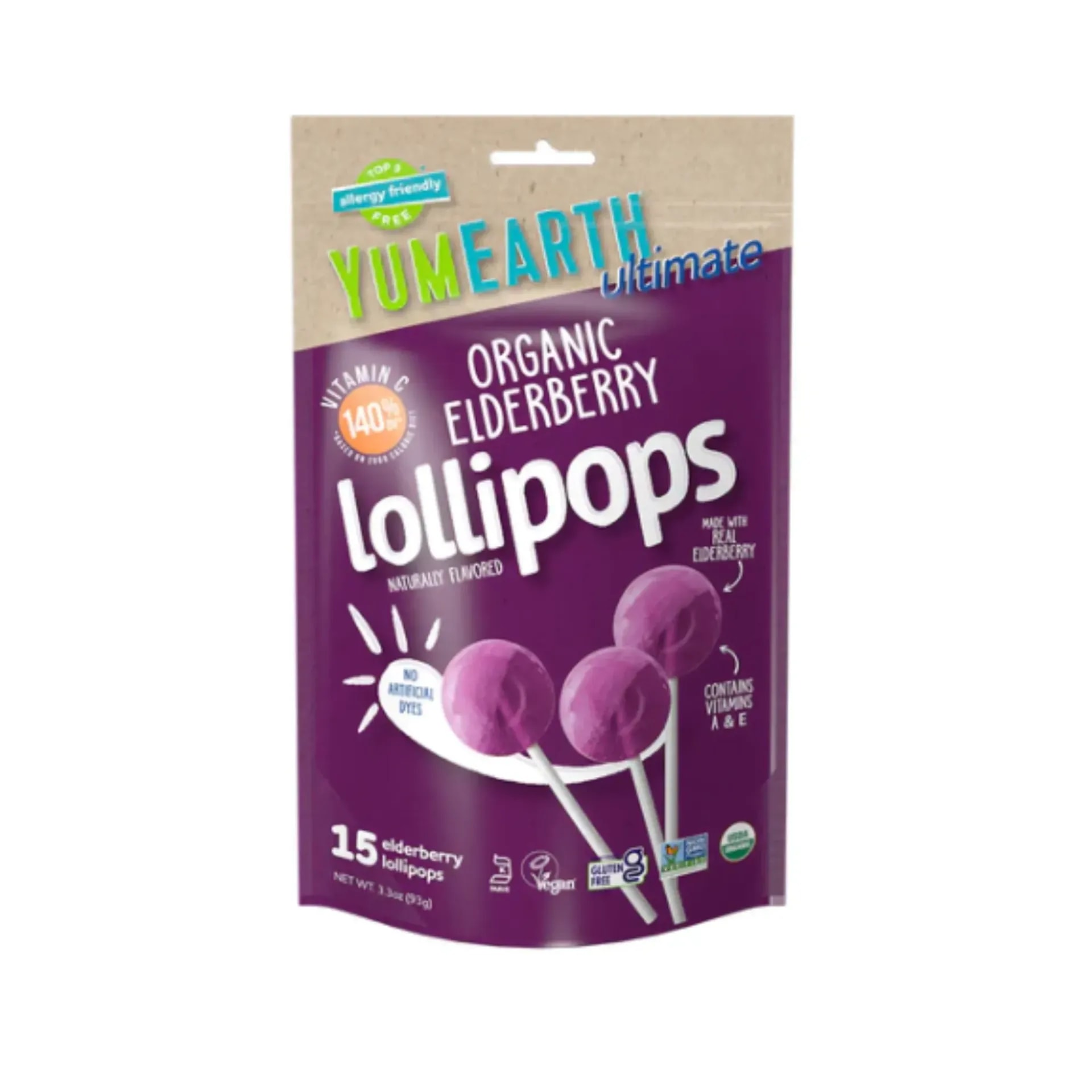 Organic Elderberry Pops (15 pcs)