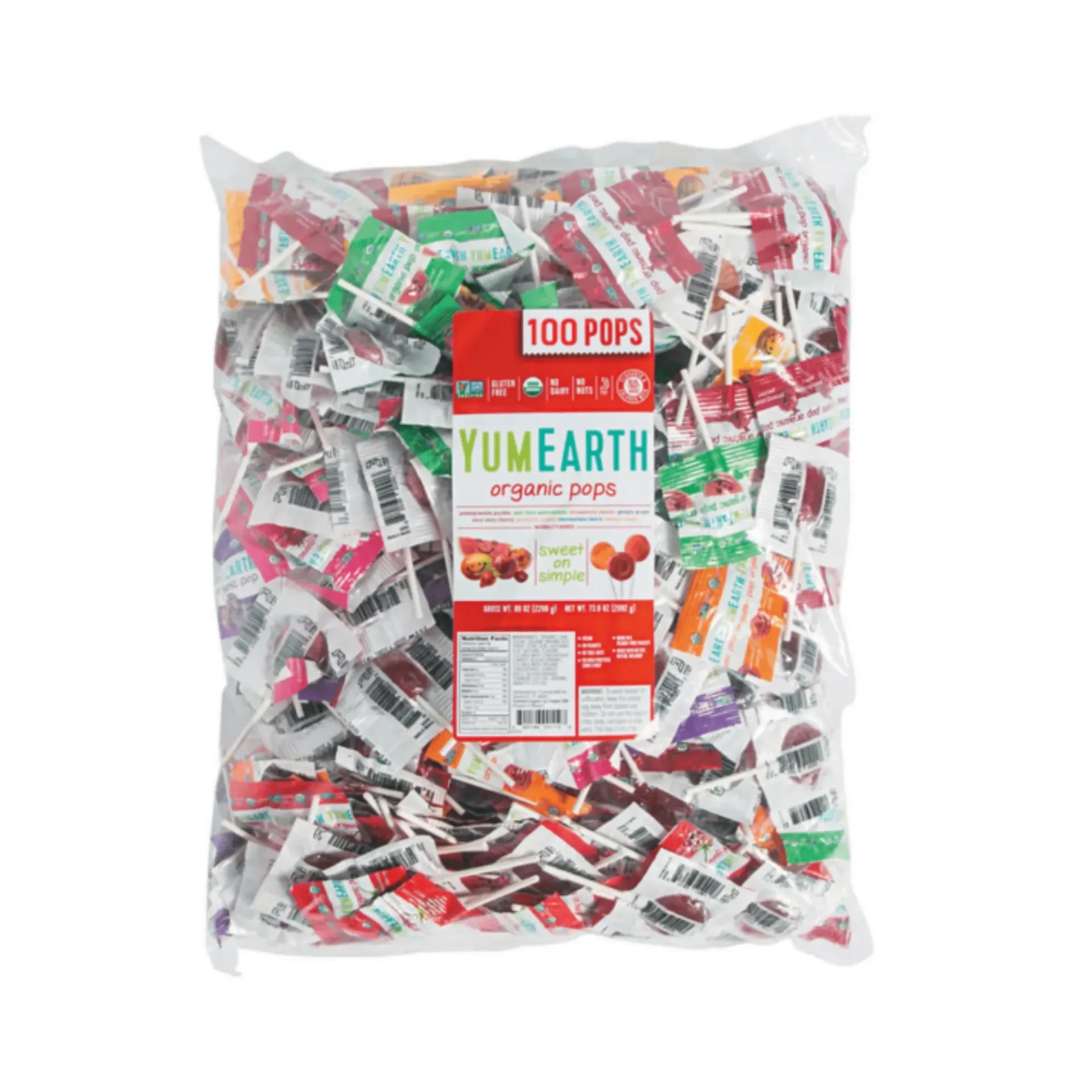 Organic Fruit Assorted Pops (100pcs)