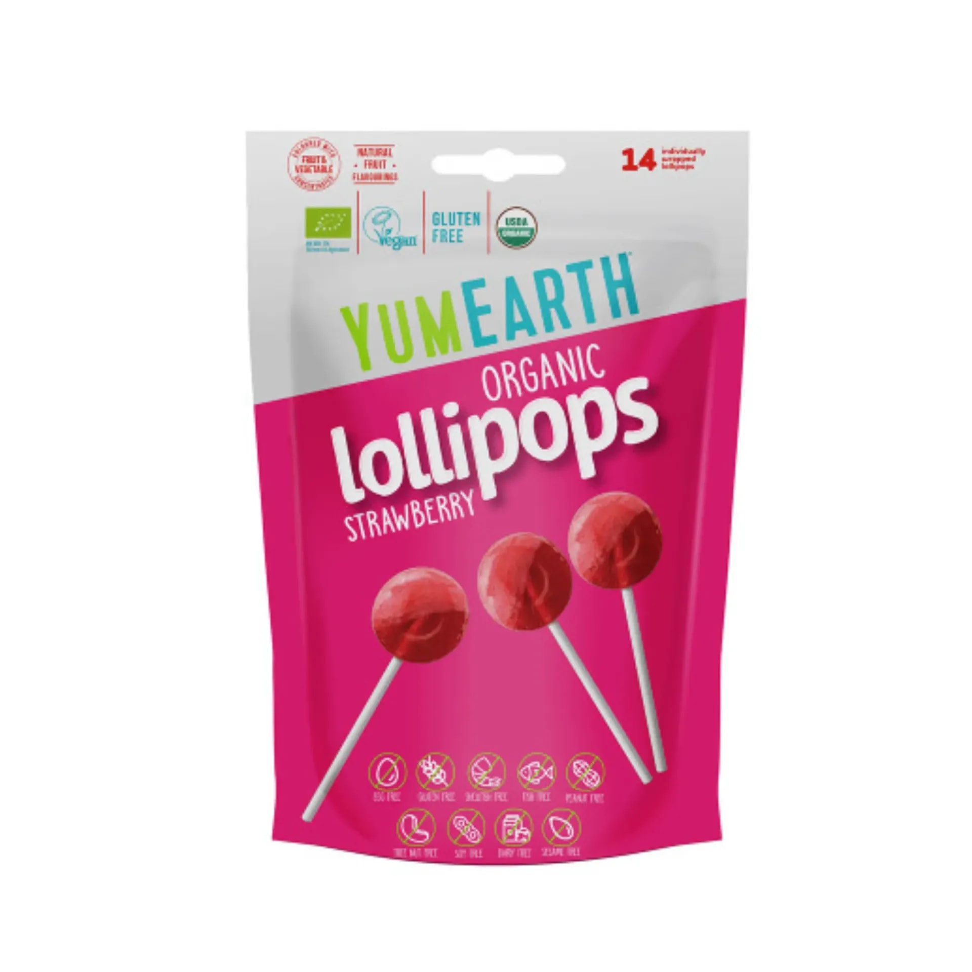 Organic Strawberry Pops, 14 Pops