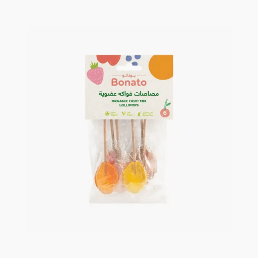 Organic Fruit Mix Lollipops (6 pops)