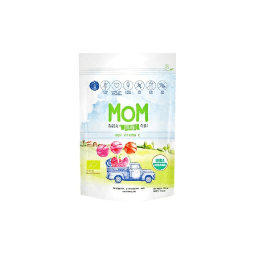 Organic Lollipops, Blueberry, Strawberry, Watermelon (10 pops)