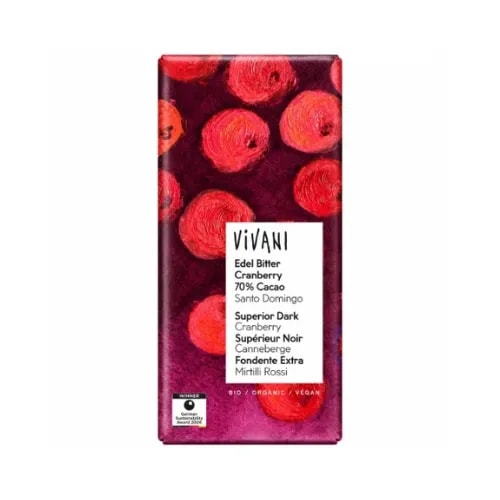 Superior Dark Cranberry 70% Cocao (80 g)
