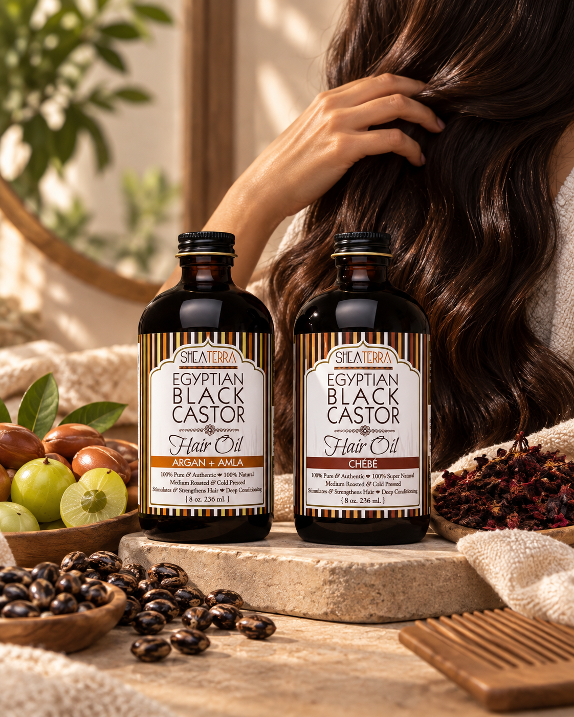 Argan & Amla + Chébé Hair Duo