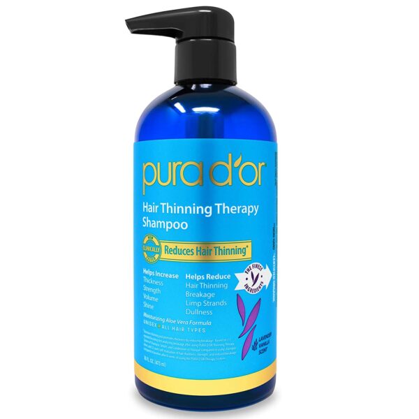 Pura D'or, Hair Thinning Therapy Shampoo, Lavender Vanilla (473 ml)