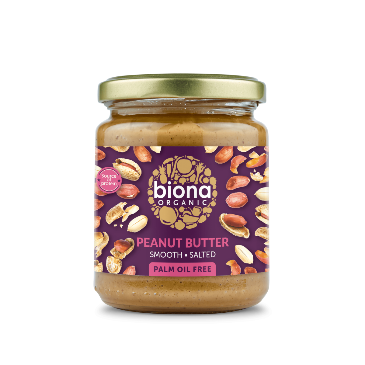 Biona, Organic Peanut Butter, Smooth (250 gm) - Image 1