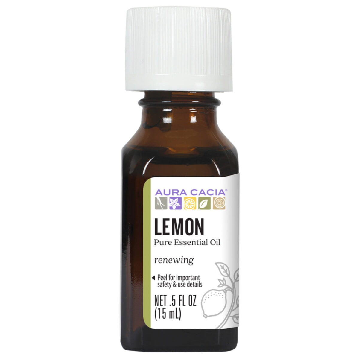 Aura Cacia, Pure Essential Oil, Lemon (15 ml) - Image 1
