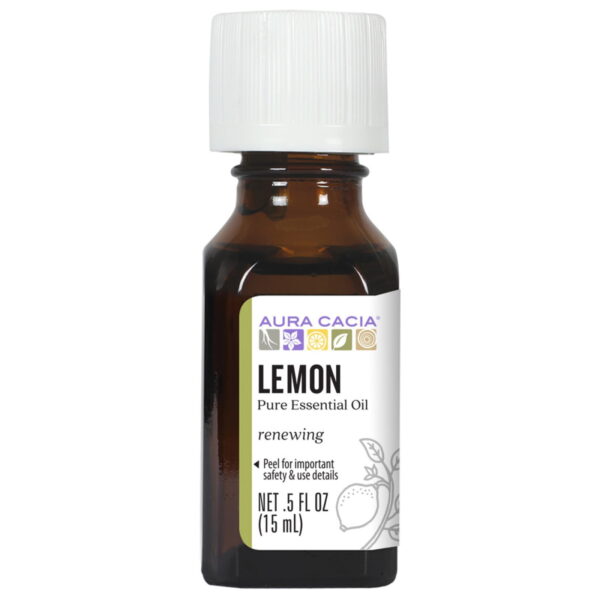 Aura Cacia, Pure Essential Oil, Lemon (15 ml)