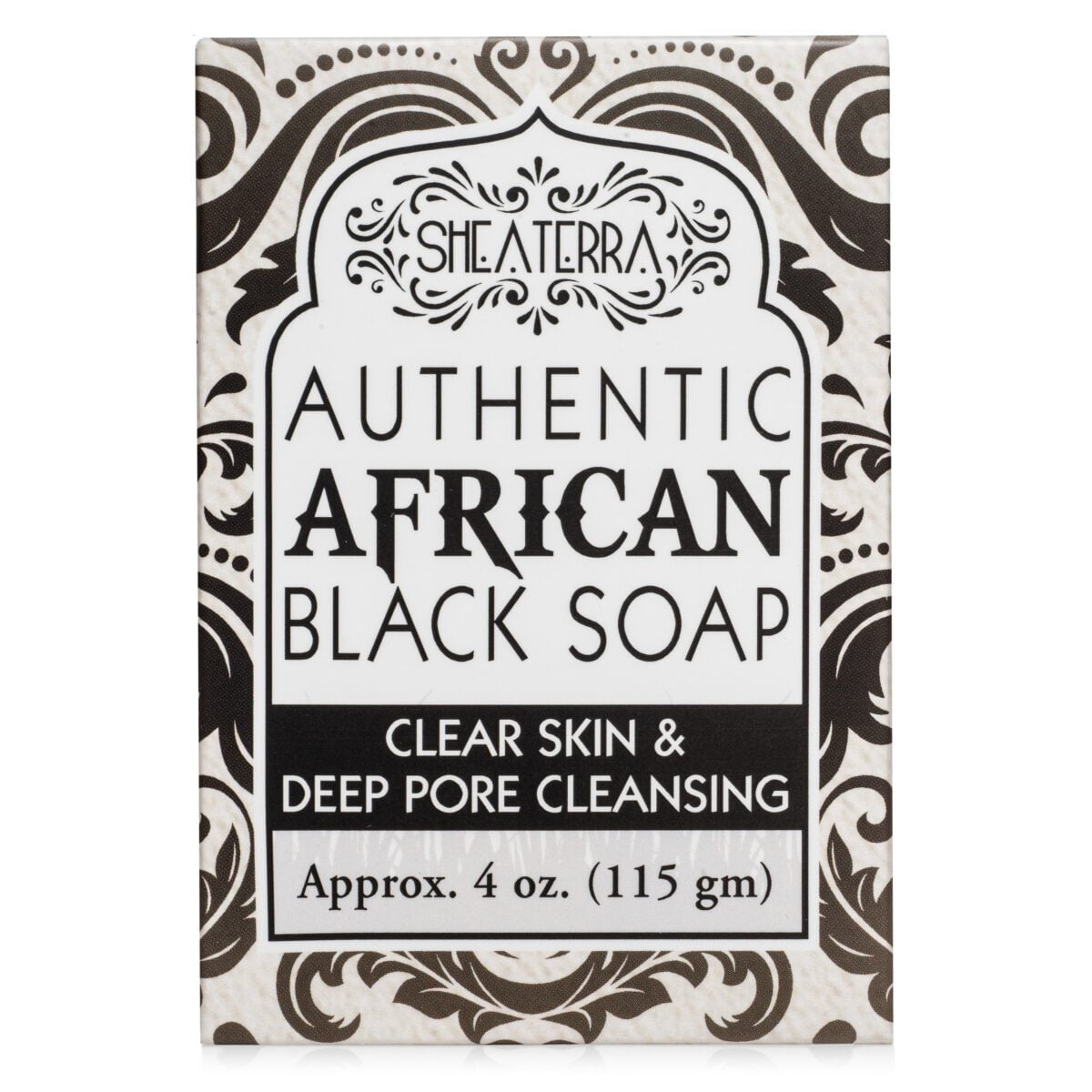 Shea Terra, Authentic African Black Soap (115 g) - Image 1