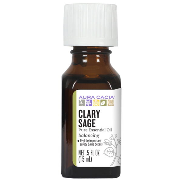 Aura Cacia, Pure Essential Oil, Clary Sage (15 ml)