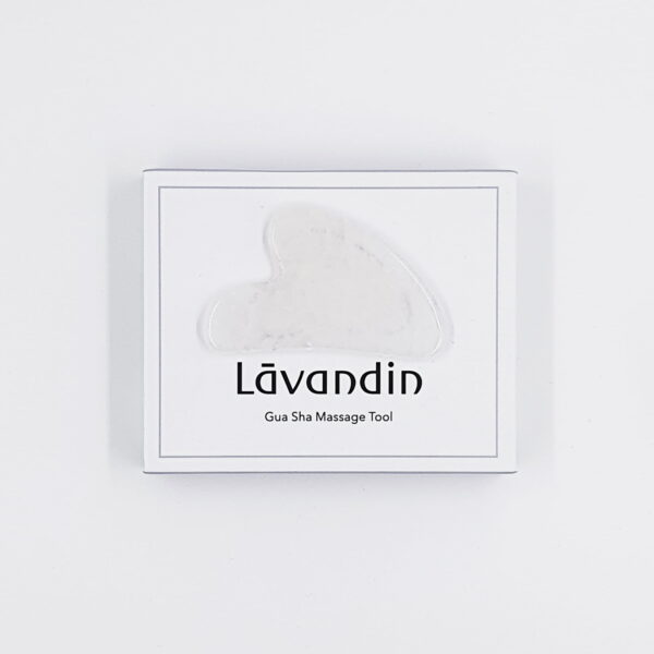 Lāvandin, White Quartz Gua Sha Facial Lifting Tool