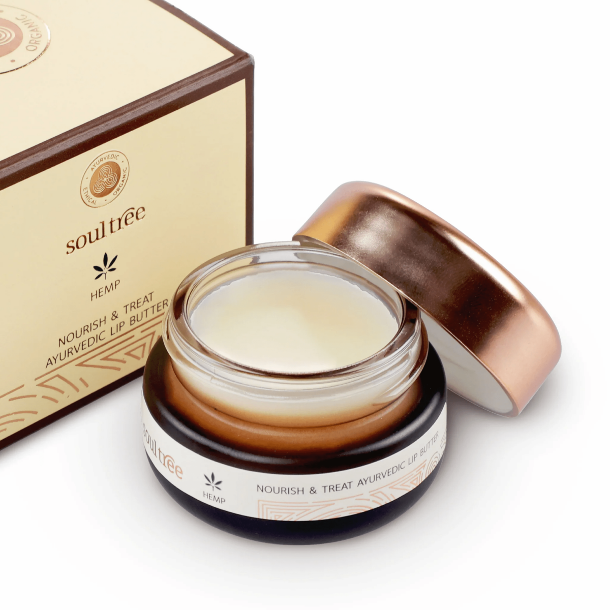 SoulTree, Hemp Nourish & Treat Ayurvedic Lip Butter (15 g) - Image 1
