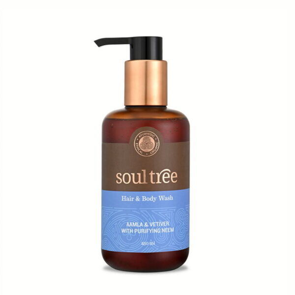 SoulTree, Hair & Body Wash, Amla & Vetiver (250 ml)