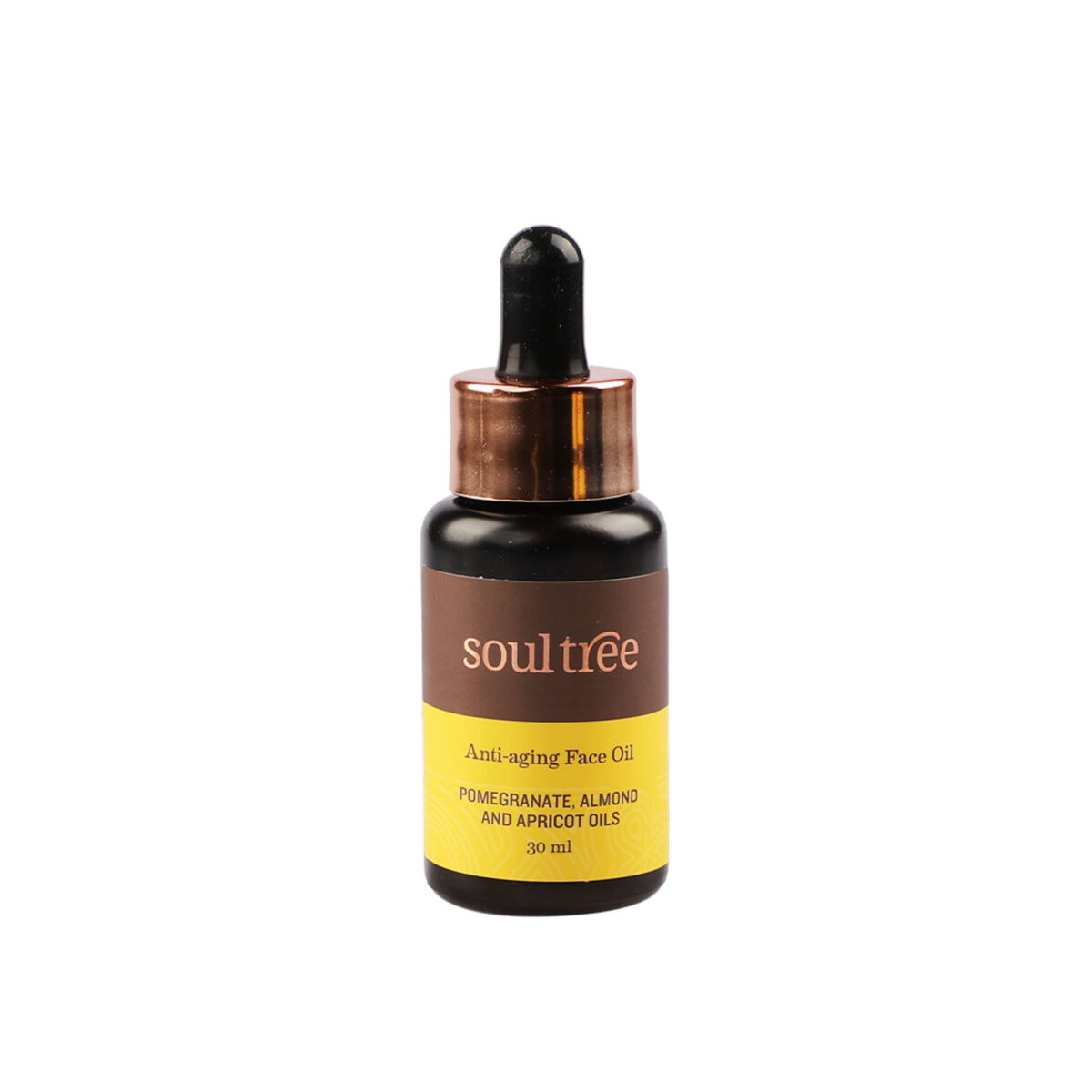 anti aging facial oil SoulTree, Anti-Aging Face Oil with Pomegranate, Almond & Apricot Oils (30 ml) - Image 1
