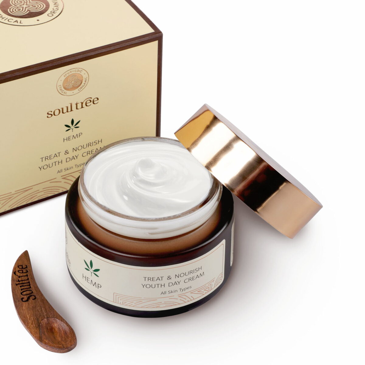hemp day cream (1) SoulTree, Hemp Treat & Nourish Youth Day Cream (50 ml) - Image 1