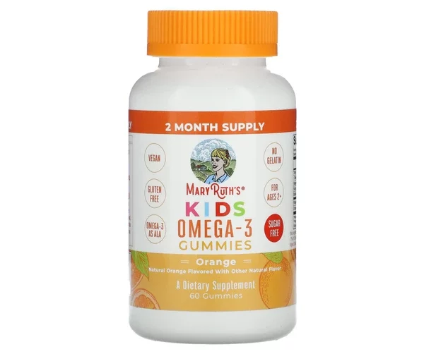 Mary Ruth's, Kids Omega-3 Gummies - Orange  (60 gummies)