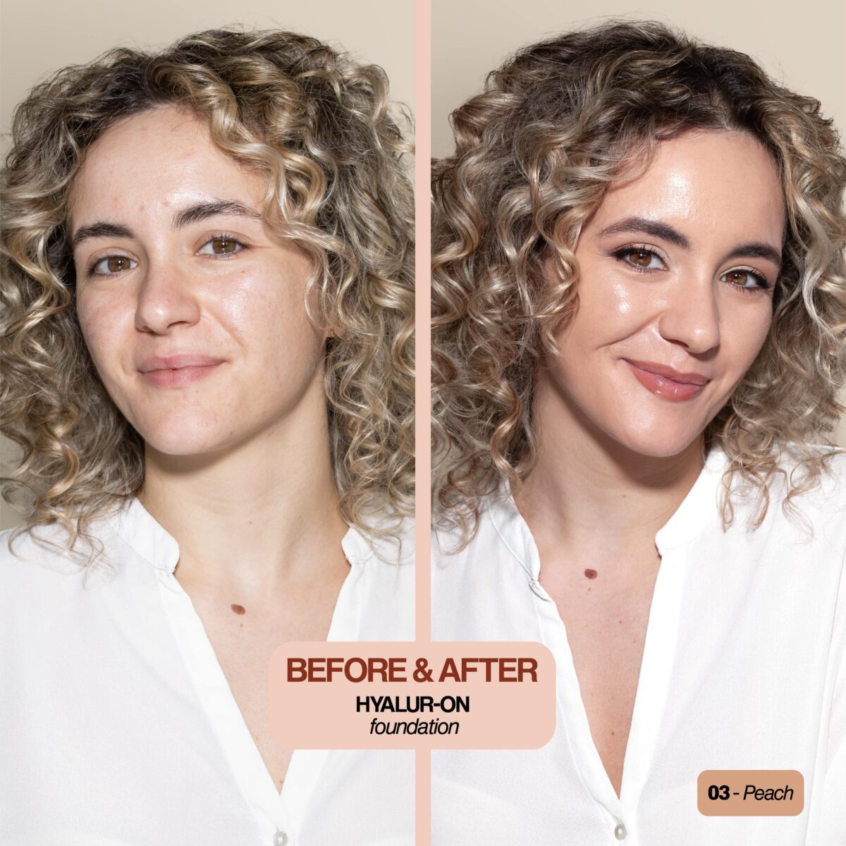 Skin Proof, Hyalur-on Foundation - Shade - 03 (Peach) - Image 2
